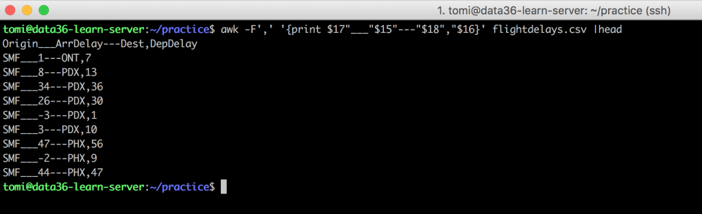 data science command line 99 awk second example