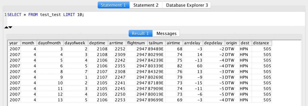 SQL WHERE clause TEST bigger data set